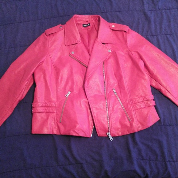 Project Runway Red biker jacket - Picture 1 of 3